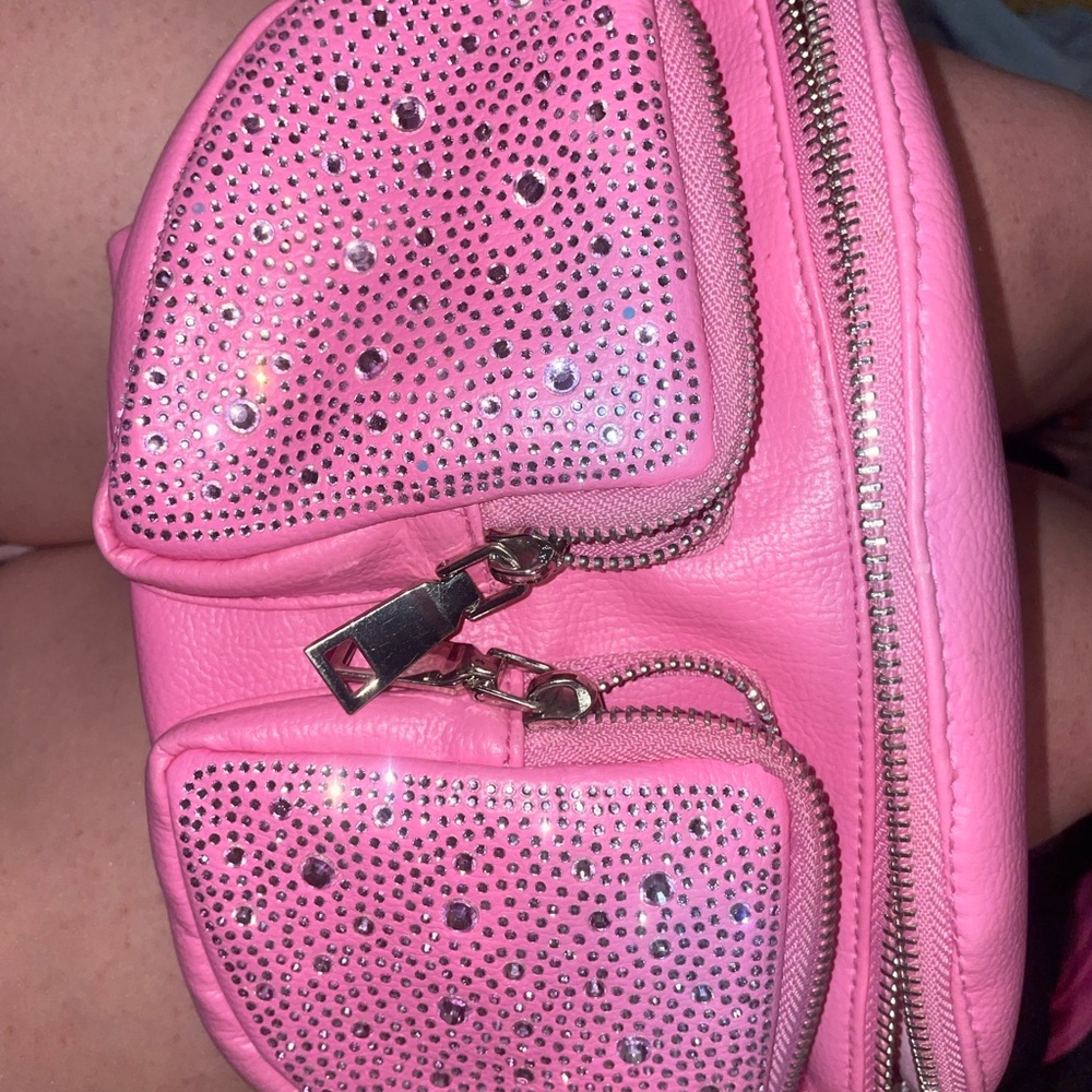 Steve Madden Pink Rhinestone Crossbody Bag